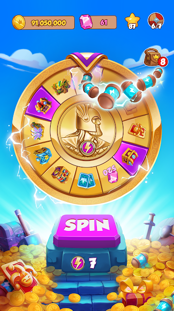 Слот-машин Coin Master — бросок кубика с множителем x50